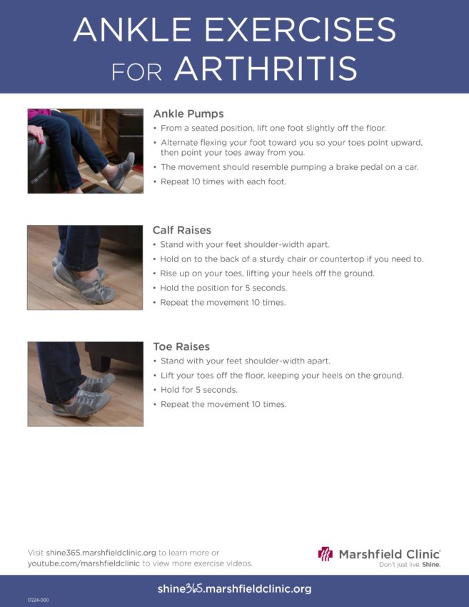 Video Ankle exercises to relieve arthritis pain Shine365 from