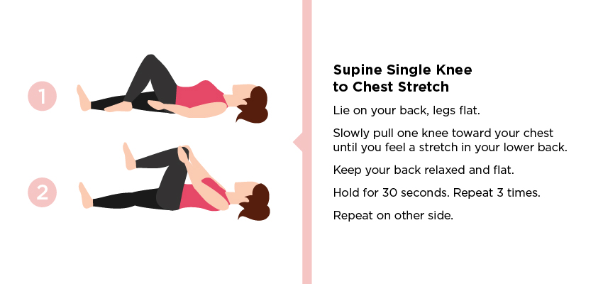 Supine Single Knee to Chest Stretch