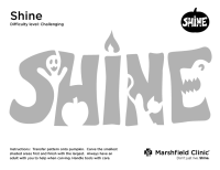 SHINE pumpkin carving template | Shine 365