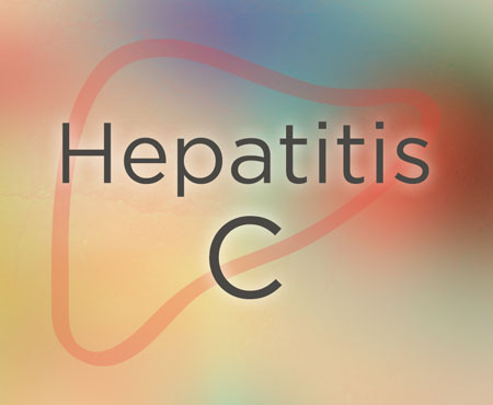 Hepatitis C graphic on colorful background