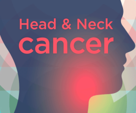 graphic of a person in profile, focus on areas where cancer is detected