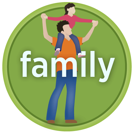 Badge of family fitness series