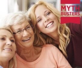 Three generations of women smiling for a photo - Myth Busters