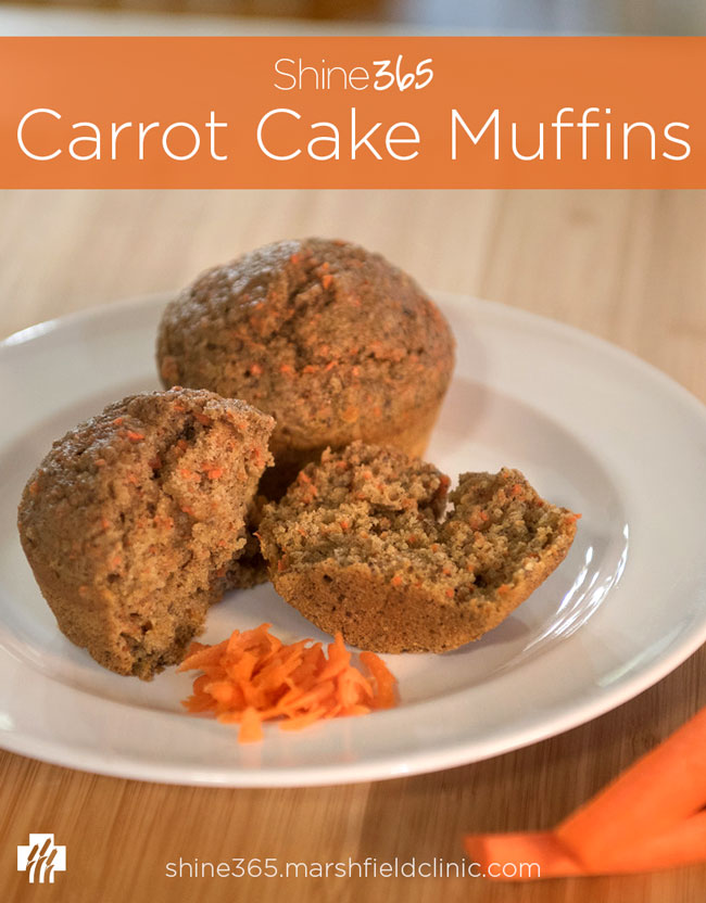 These carrot cake muffins are perfect for the picky eater in your family.