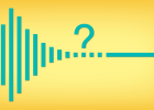 Illustration - Sound wave with question mark