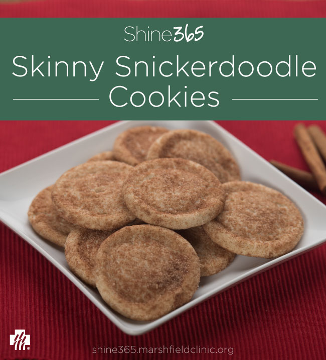 Lightened up snickerdoodle cookie recipe