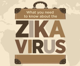 World map and suitcase illustration - Zika virus