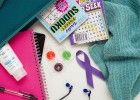 Bag with chemotherapy comfort items - Learning the ropes of chemo: What should you bring?