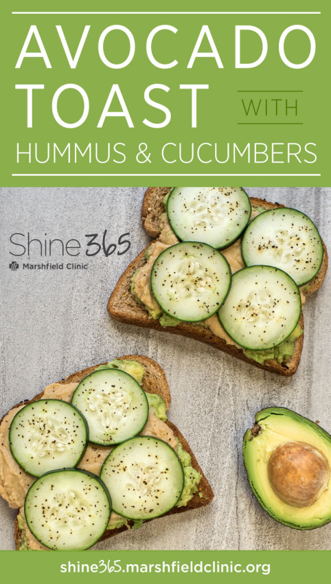 Avocado toast with hummus and cucumbers recipe – Shine365