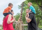 Family enjoying the day at the zoo - Take a vacation for your health