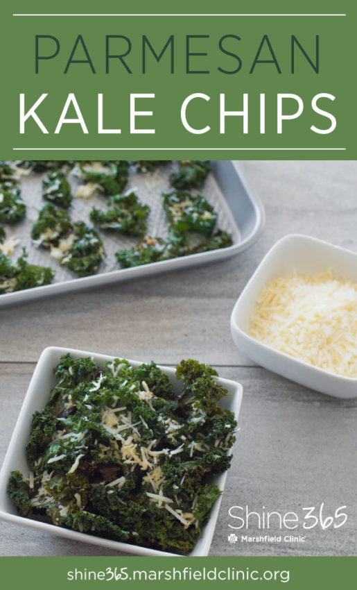 Baked parmesan kale chips from Shine365