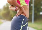 Stopped runner holding lower back - Sciatica