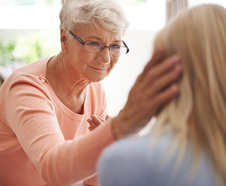 Mother talking with adult daughter - Next steps after a cancer diagnosis