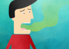 Illustration - Man with bad breath