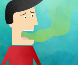 Illustration - Man with bad breath