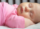 Baby sleeping in crib - SIDS awareness