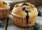 Blueberry muffins with chickpea flour - Using flour alternatives