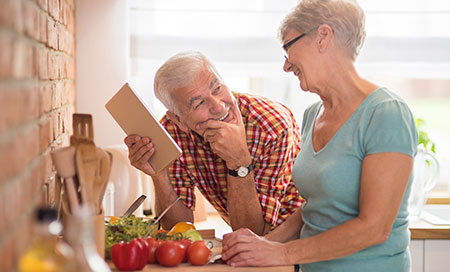 Man and woman prepping a healthy meal - Signs of low blood cell counts
