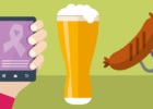 Illustration - Cell phone, pint of beer, grilled sausage - Surprising cancer risks