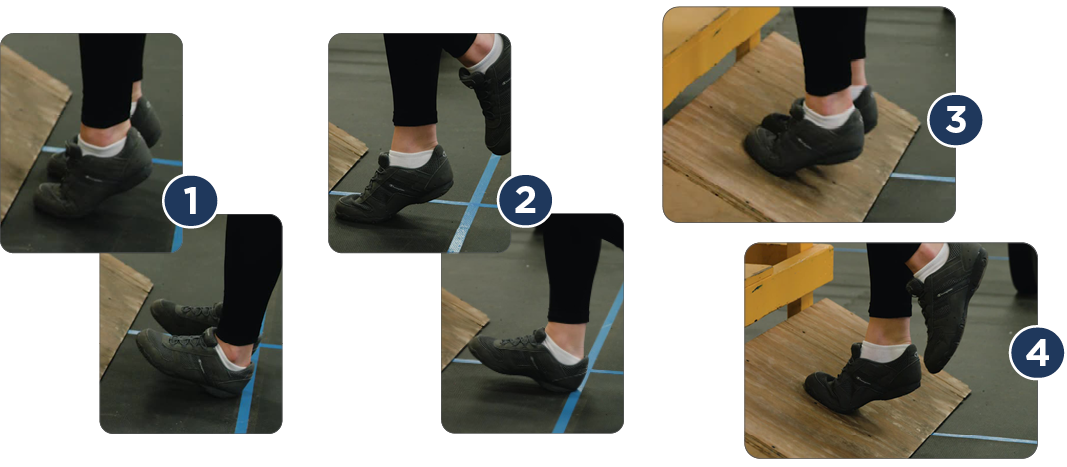 heel toe raise body weight restrictive ankle strengthening exercises after sprain