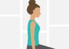 girl doing exercises to prevent rounded shoulders