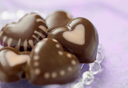 Dish of chocolate hearts - How many chocolates can I have?