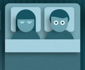 Illustration - Sleeping with your contacts in
