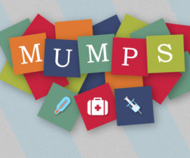 Mumps spelled out - illustration