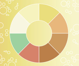 Urine color wheel - illustration