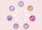 Pre-pregnancy illustration with icons