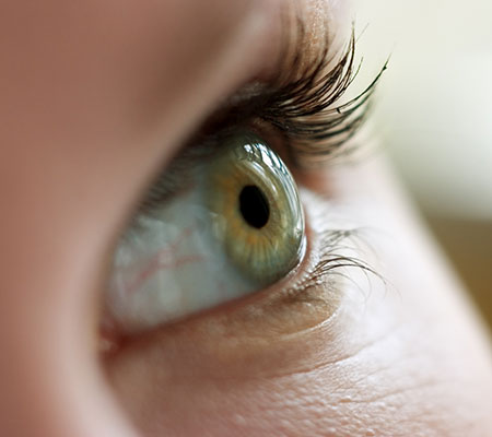Closeup of eye - Eye floaters