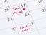 Calendar with markers on the 17th and 31st for plasma donations - Donating plasma regularly
