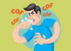 Graphic of man coughing - Pneumonia