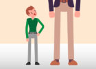 Graphic of two people, one small and one tall - Acromegaly