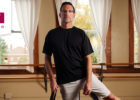 Man stretching and balancing - Lower body strength video