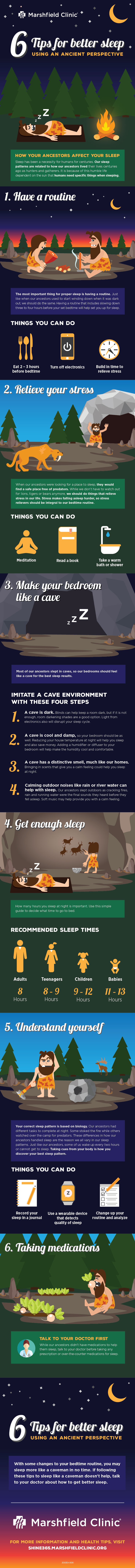6 tips for better sleep - Infographic