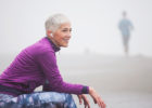 Senior woman enjoying a run on the beach - CoolSculpting, what to expect