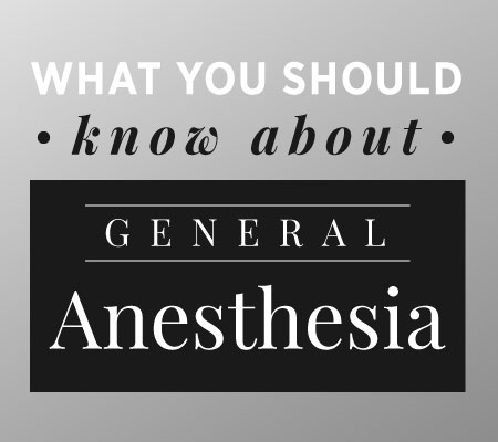 'What you should know about general Anesthesia' graphic