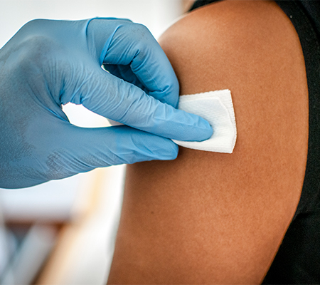 Person preparing for a vaccination - Can the HPV vaccine prevent oral cancer?