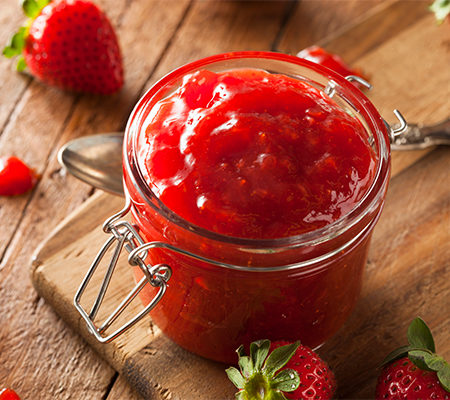Healthy / strawberry jam / recipe