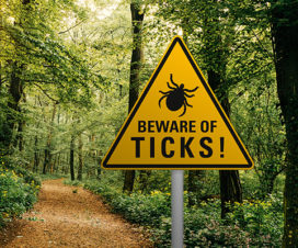 Ticks / Wellness / Virus / Beware sign