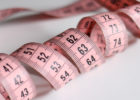 A pink measuring tape.
