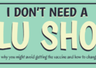 graphic that says I don't need a flu shot