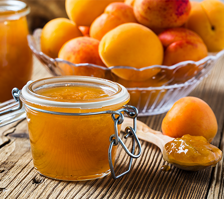 Image of apricots and apricot jam