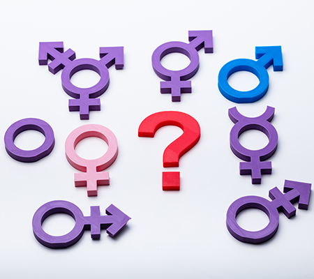 Graphic of gender symbols