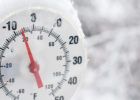 cold temperature showing increased risk for severe frostbite