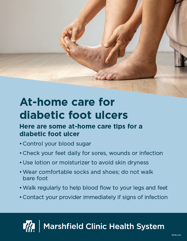 at-home care for diabetic foot ulcers