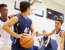 Kids playing basketball, with concerns of skin infections.