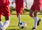 Kids playing soccer, with concerns of skin infections.