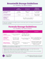 Breastmilk and formula: Preparation and storage guidelines | Shine365